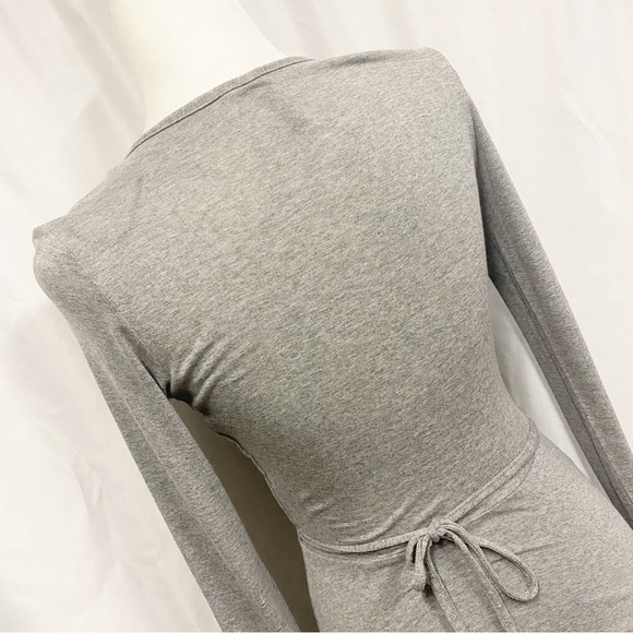 H&M Divided Gray Faux Wrap Dress - Picture 6 of 8